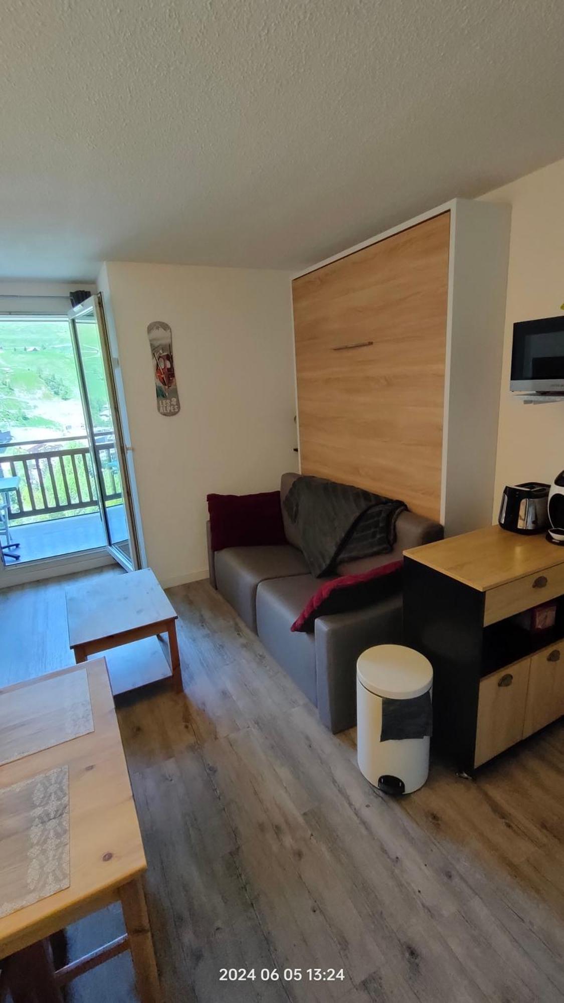 Studio Cabine 4 Pers Les2Alpes 21M² Les Deux Alpes Eksteriør bilde