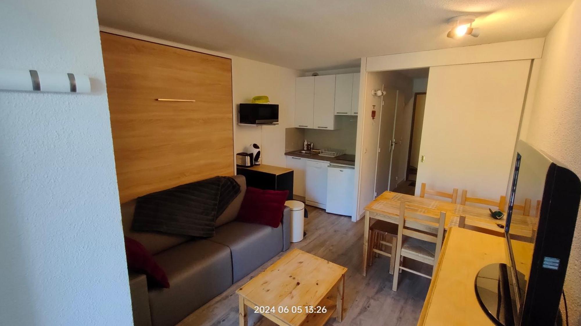 Studio Cabine 4 Pers Les2Alpes 21M² Les Deux Alpes Eksteriør bilde