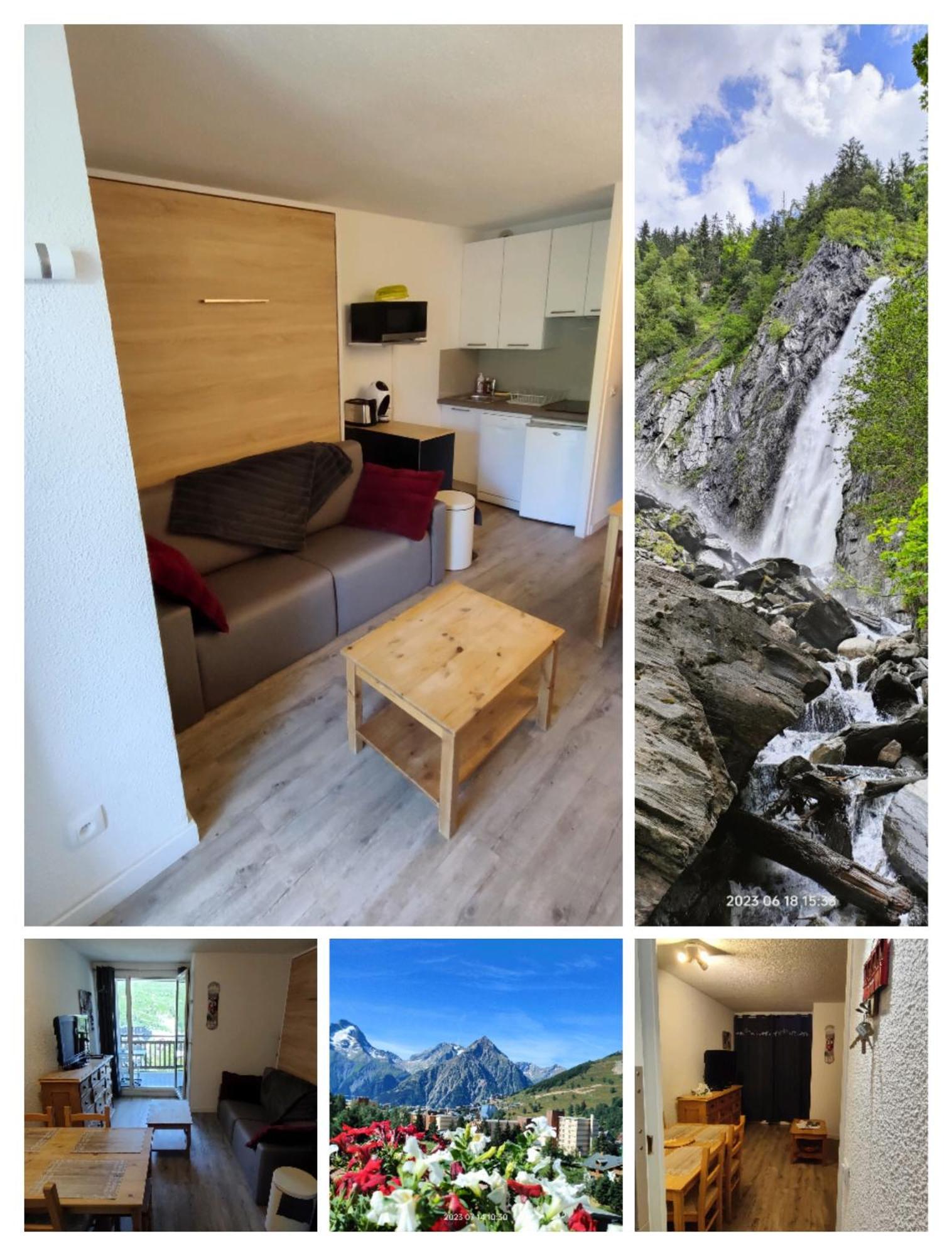 Studio Cabine 4 Pers Les2Alpes 21M² Les Deux Alpes Eksteriør bilde